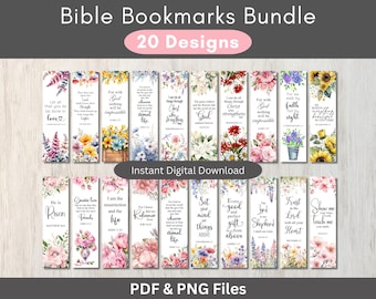 Christian Bookmarks PNG Bundle, Printable Bookmark Set, Bible Verse PNG, Inspirational PNG, Religious png, Bookmarks for women