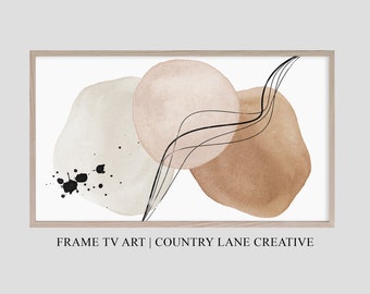 Neutral Abstract Samsung Frame TV Art (Digital Download)