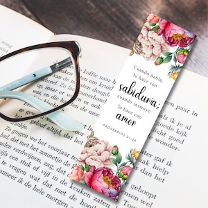 Spanish Bible Bookmarks, Bookmark Set, Printable Bible Verse Bookmarks,  Scripture Bookmarks, Bible Bookmarks, Page Marker, Journal Bookmark