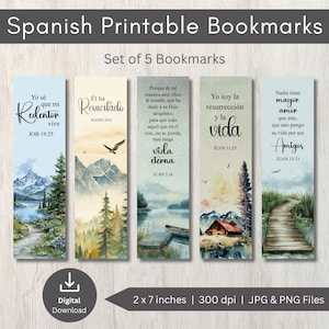 Spanish Bible Bookmarks, Christian PNG, Printable Bookmarks, Spanish Bookmarks, Bible Verse Bookmarks, Scripture Bookmarks, Bible Bookmarks