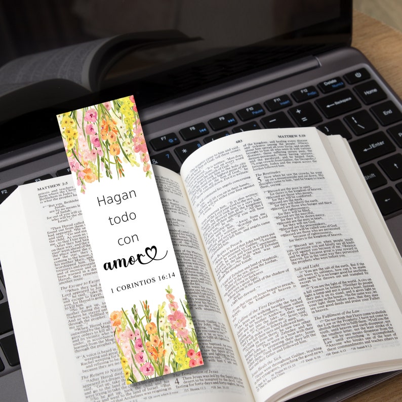 Spanish Bible Bookmarks, Bookmark Set, Printable Bible Verse Bookmarks,  Scripture Bookmarks, Bible Bookmarks, Page Marker, Journal Bookmark