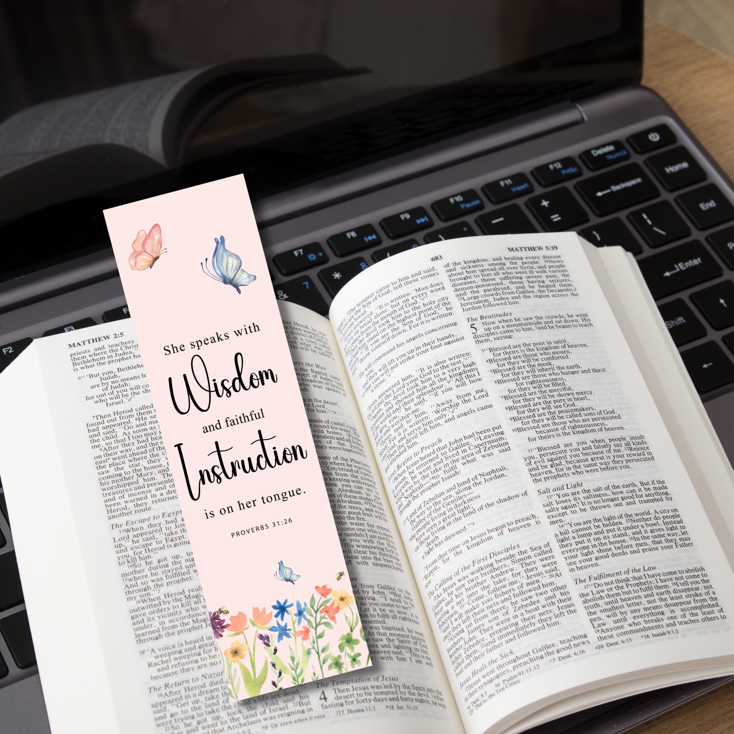 Printable Bookmarks, Religious Bookmarks, Bookmark Set, Scripture ...