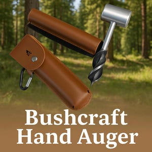 KOR Bushcraft Hand Auger Wrench Scotch Eye Wood Auger, camping or survival