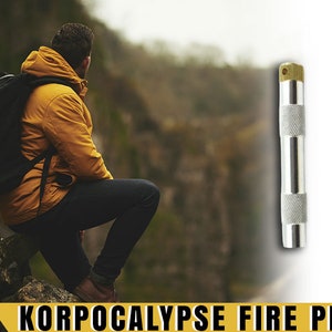 Outdoor Bushcraft Metal Fire Piston Emergency Fire Starter