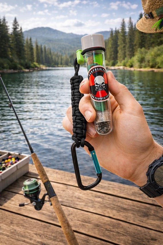 emergency fishing reel Exotac - xREEL the reel is compact enough to fit in your pocket for convenient all Emergency Fishing Kit W/paracord Carabiner