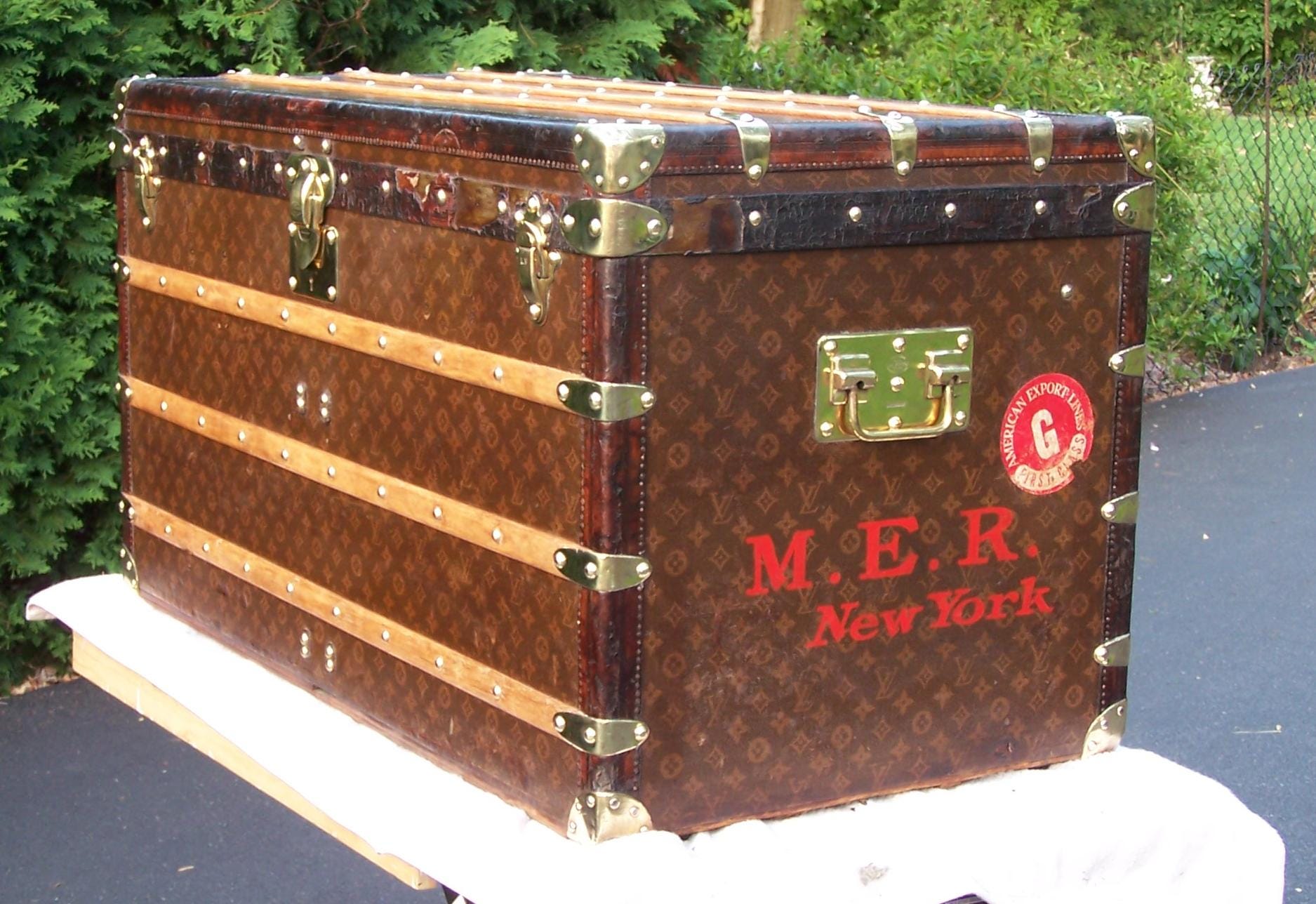 Vintage Louis Vuitton Suitcase - Etsy
