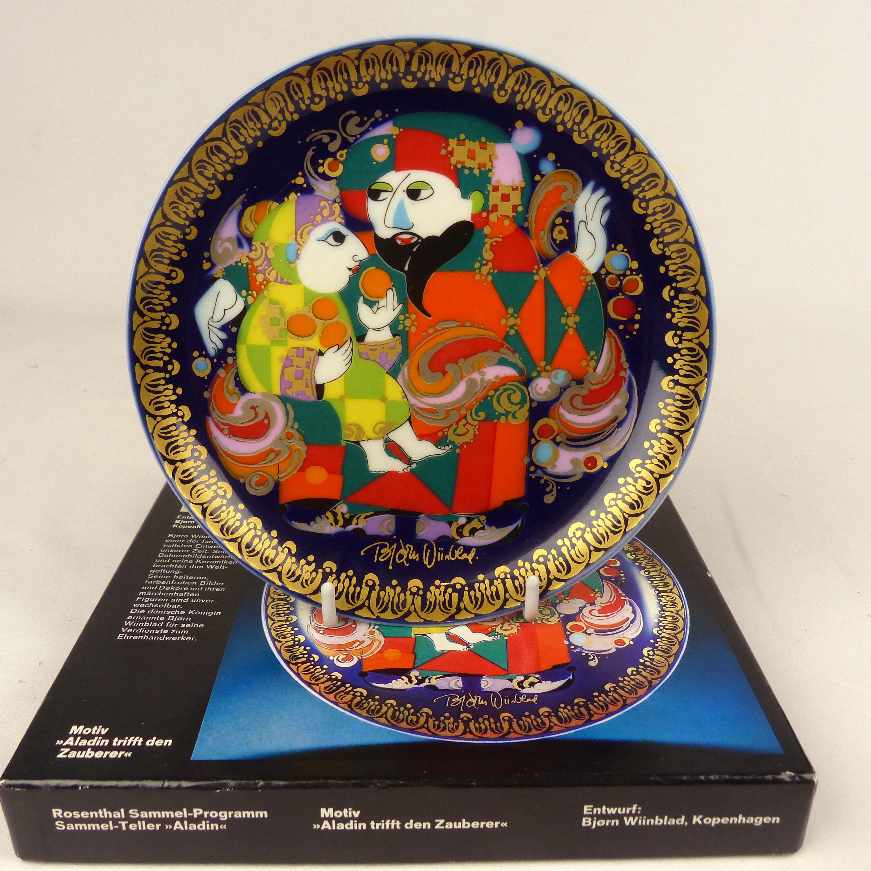 ローゼンタール アシンメトリア　ビョルン・ヴィンブラッド　ディナープレート3枚 ビョルン・ヴィンブラッド モチーフ III「アラジン トリフト デン