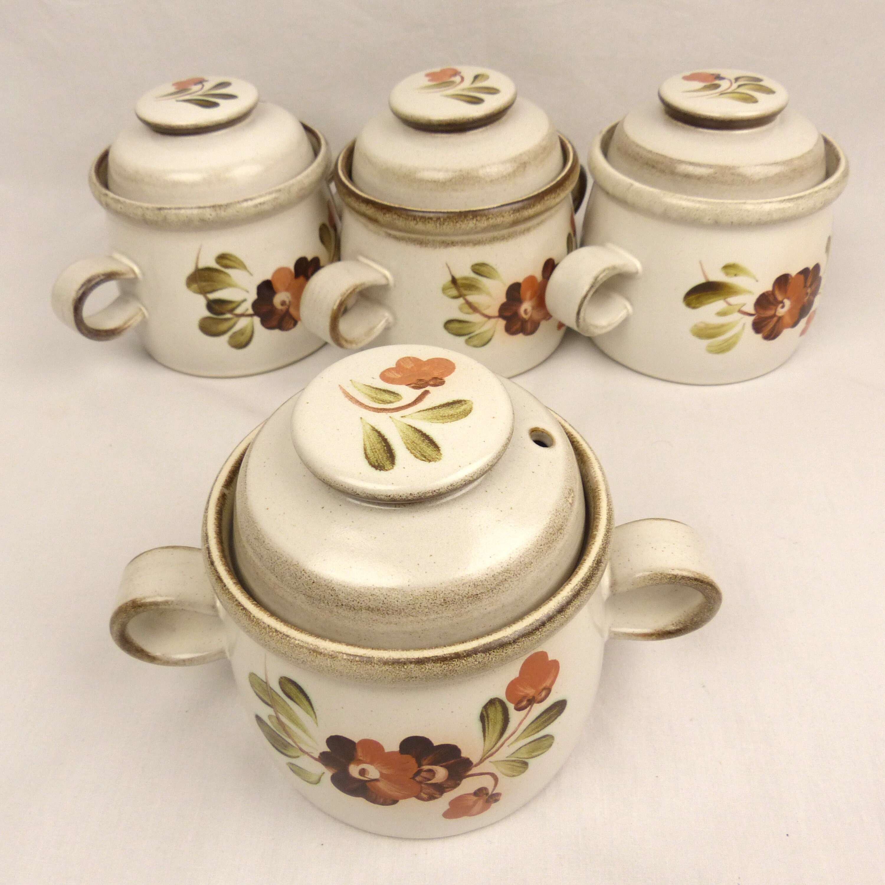 Soup Bowls with lids Set of 2 or 3 Denby Serenade. 3 sets Etsy