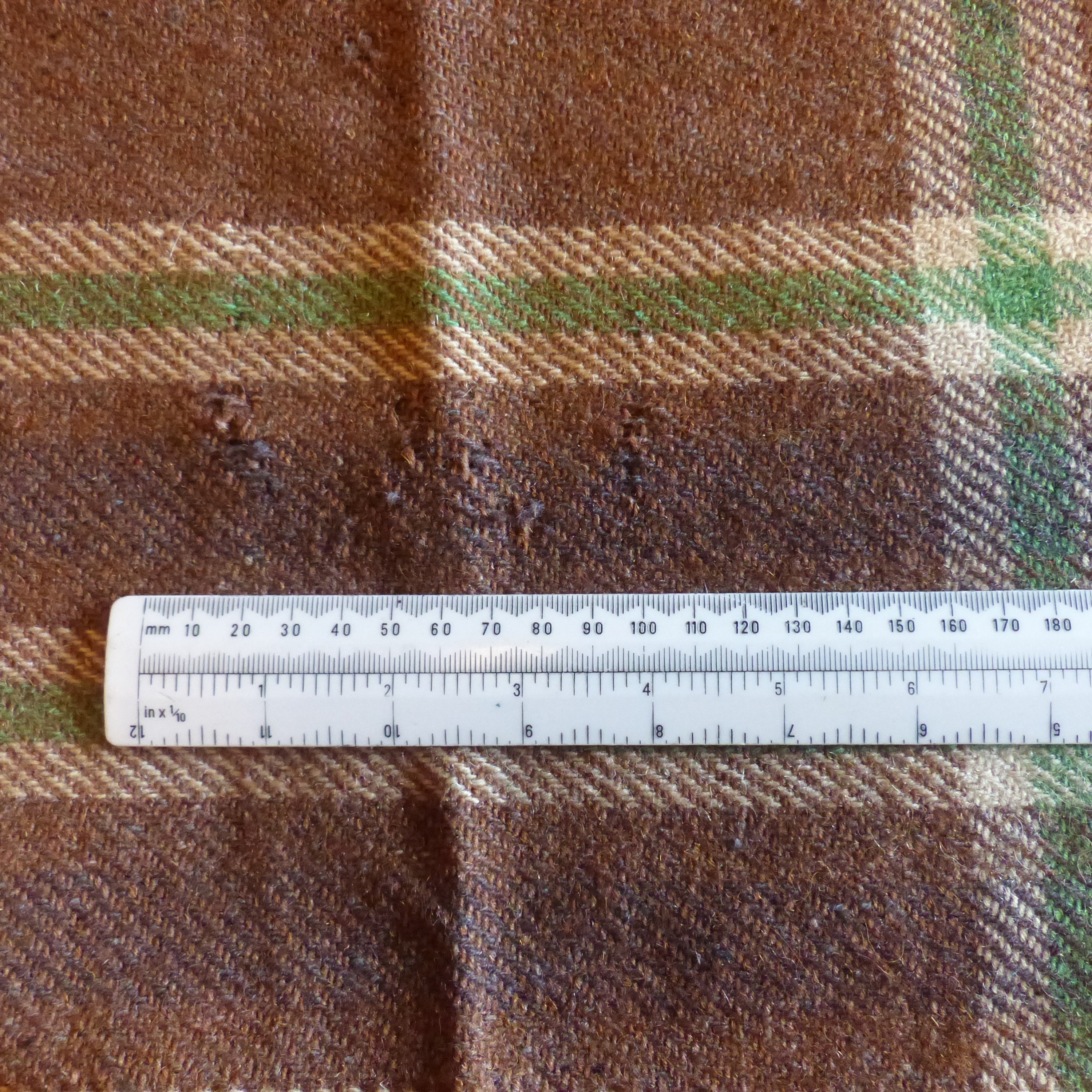 Couverture De Voyage Vintage En Laine Tartan Highland Tweeds