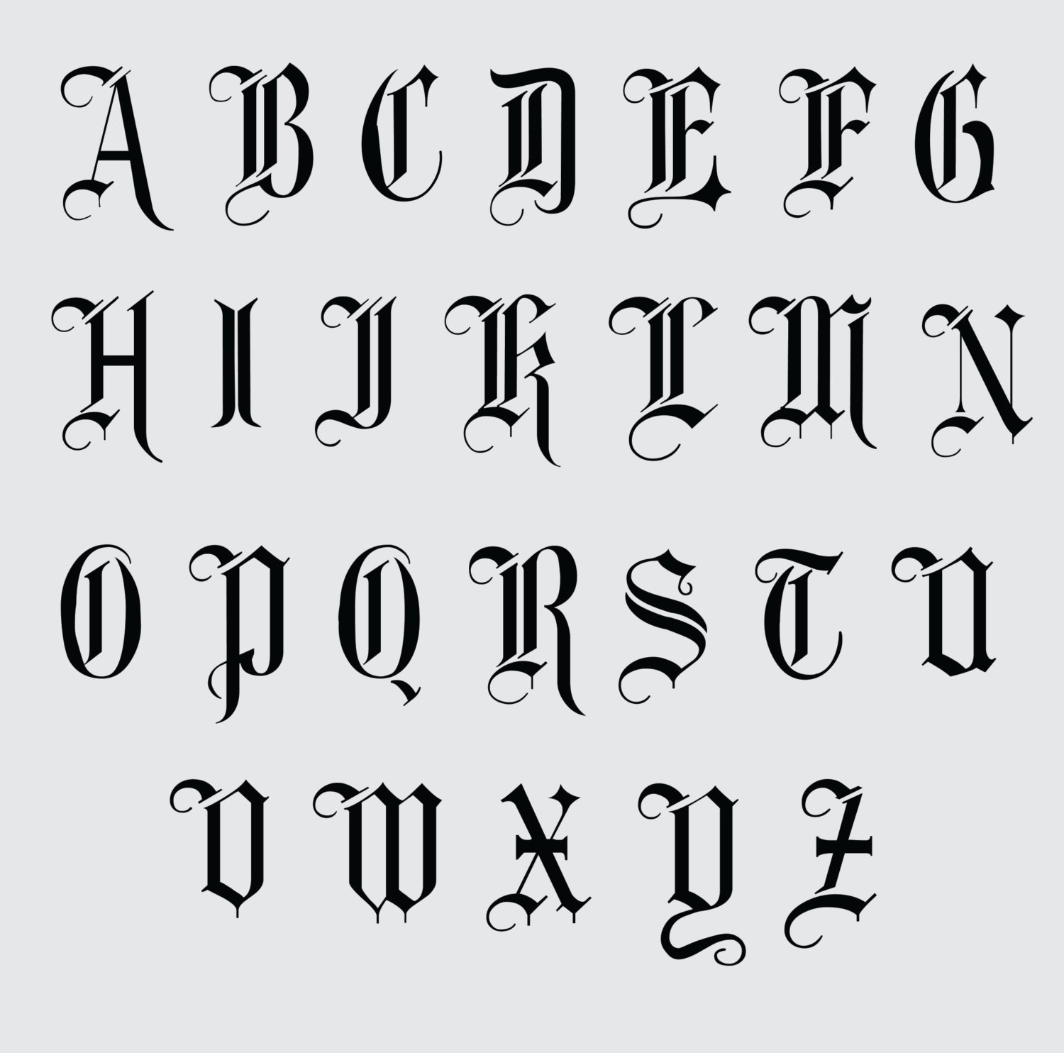 Floral olde english monogram personalized decal for glass  etsy Floral olde english monogram personalized decal for glass  etsy