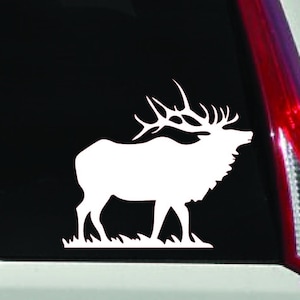 Bull Elk Vinyl Car Decal - Indoor/Outdoor Hunting Sticker