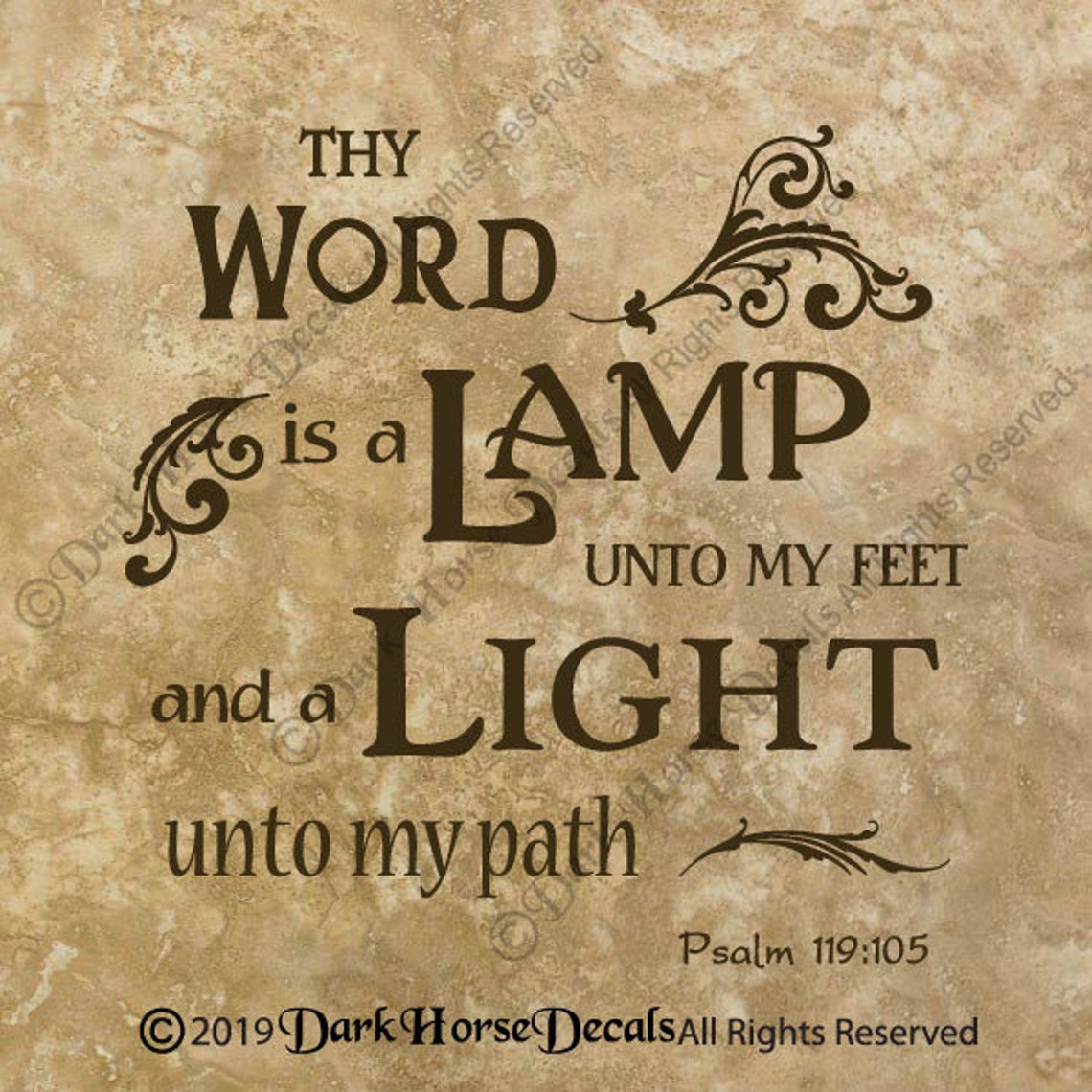 Thy Word is a Lamp Unto My Feet Decal for Glass Block / Vinyl - Etsy