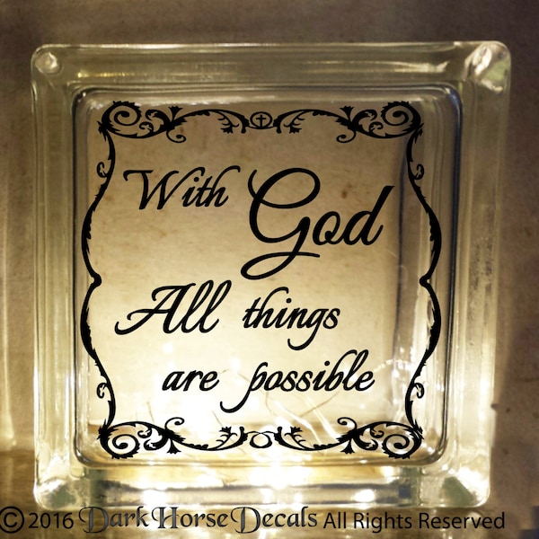 Glass Block Decals Etsy