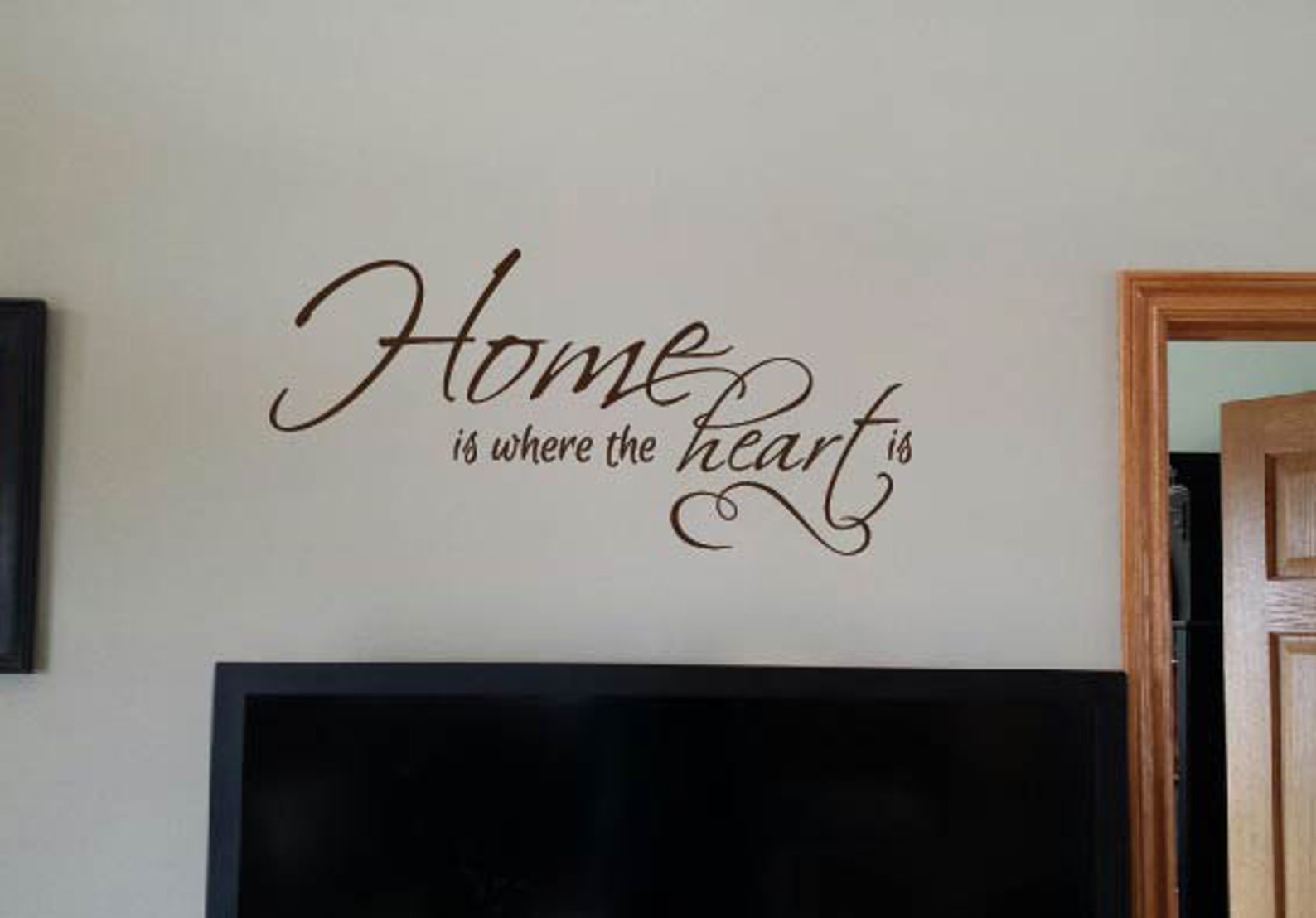 Home is Where the Heart is Wall Decal Etsy