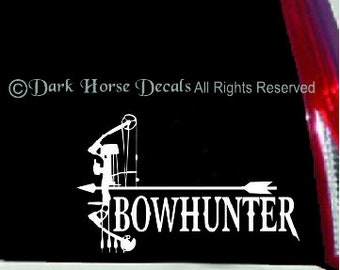 Bowhunter Vinyl Car Decal - Indoor/Outdoor Hunting Sticker