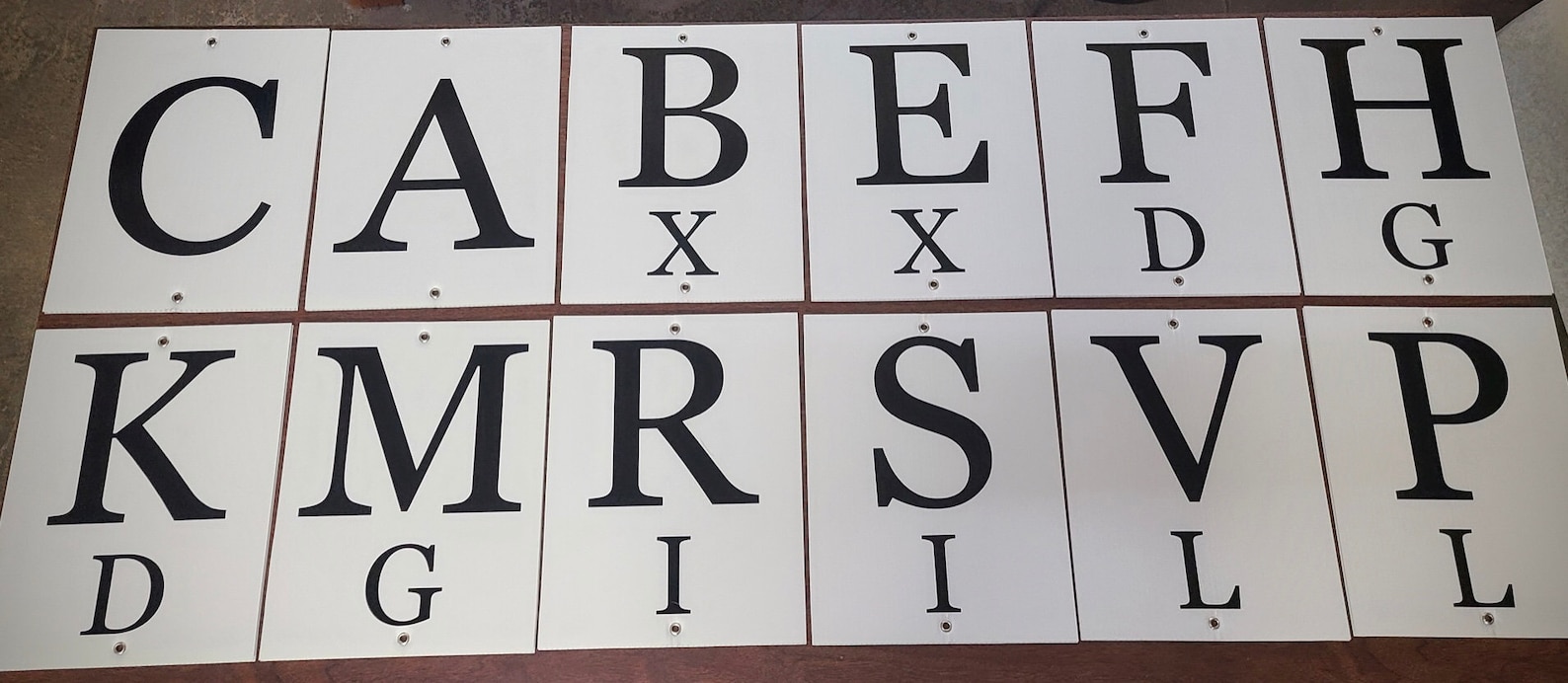 Dressage Letters 10x13 on Corrugated Plastic With Grommets Etsy