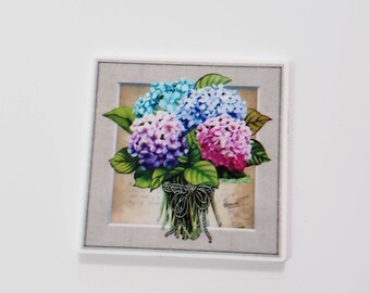 Bouquet of Hydrangeas Needle Minder