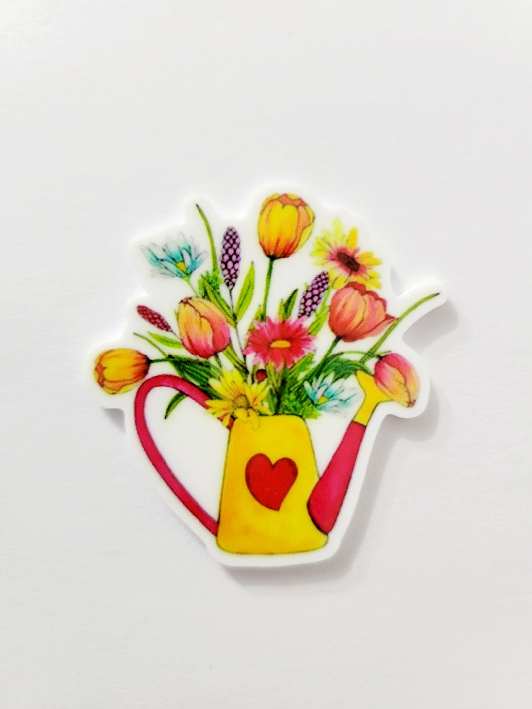 Spring Bouquet Watering Can Needle Minder - Etsy