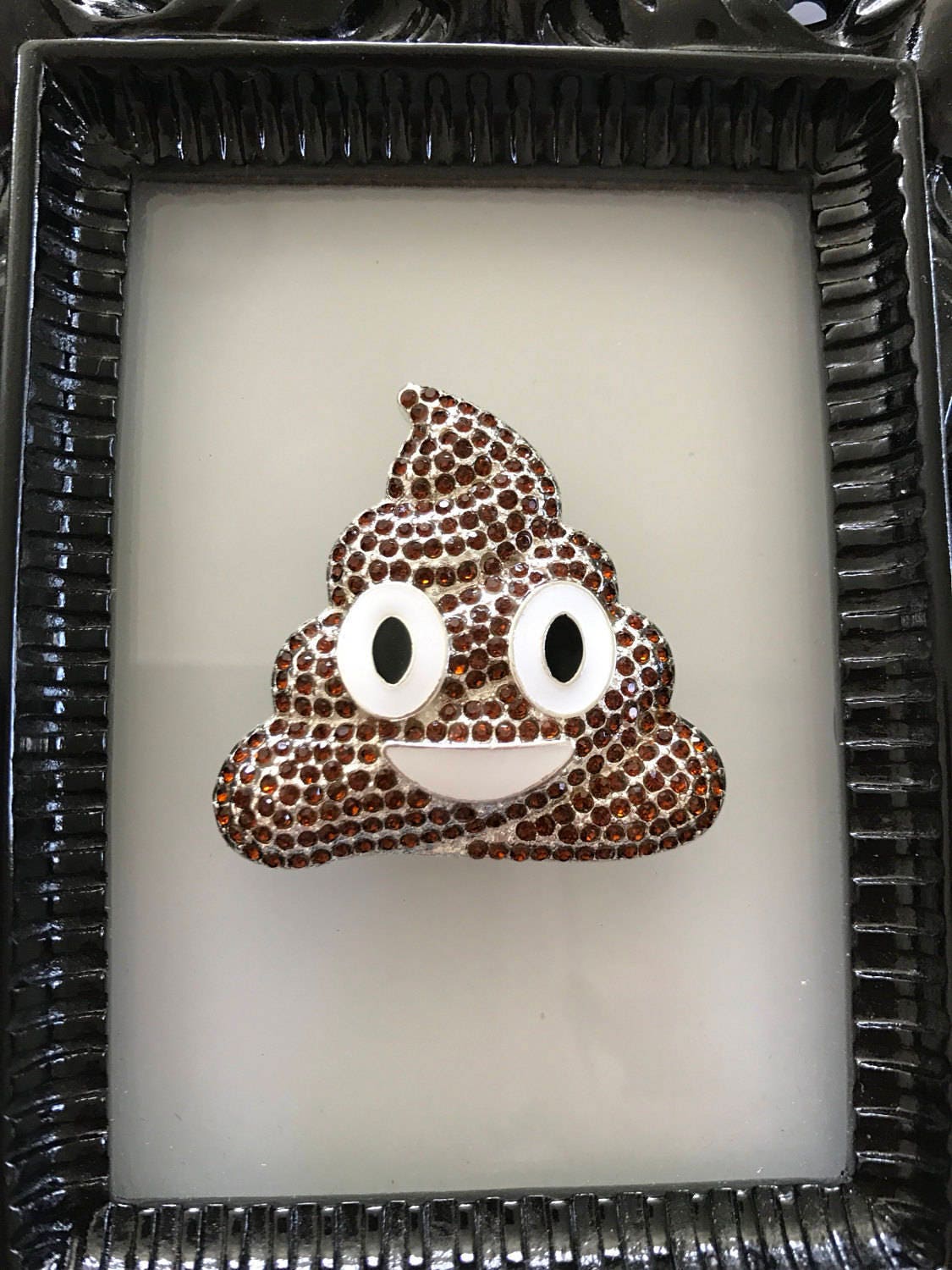 Crystal Poop Emoji Needle Minder Etsy