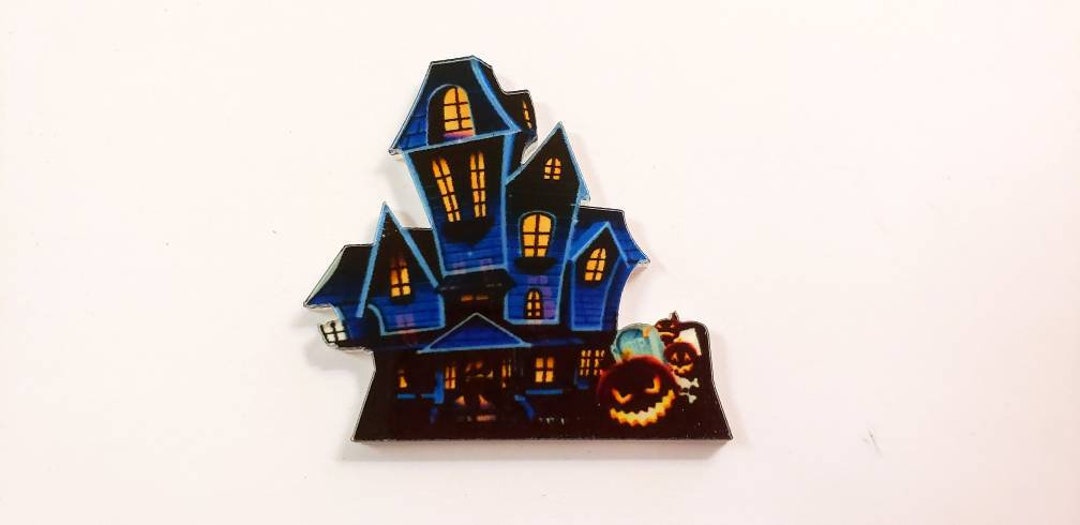 Haunted House Needle Minder Etsy