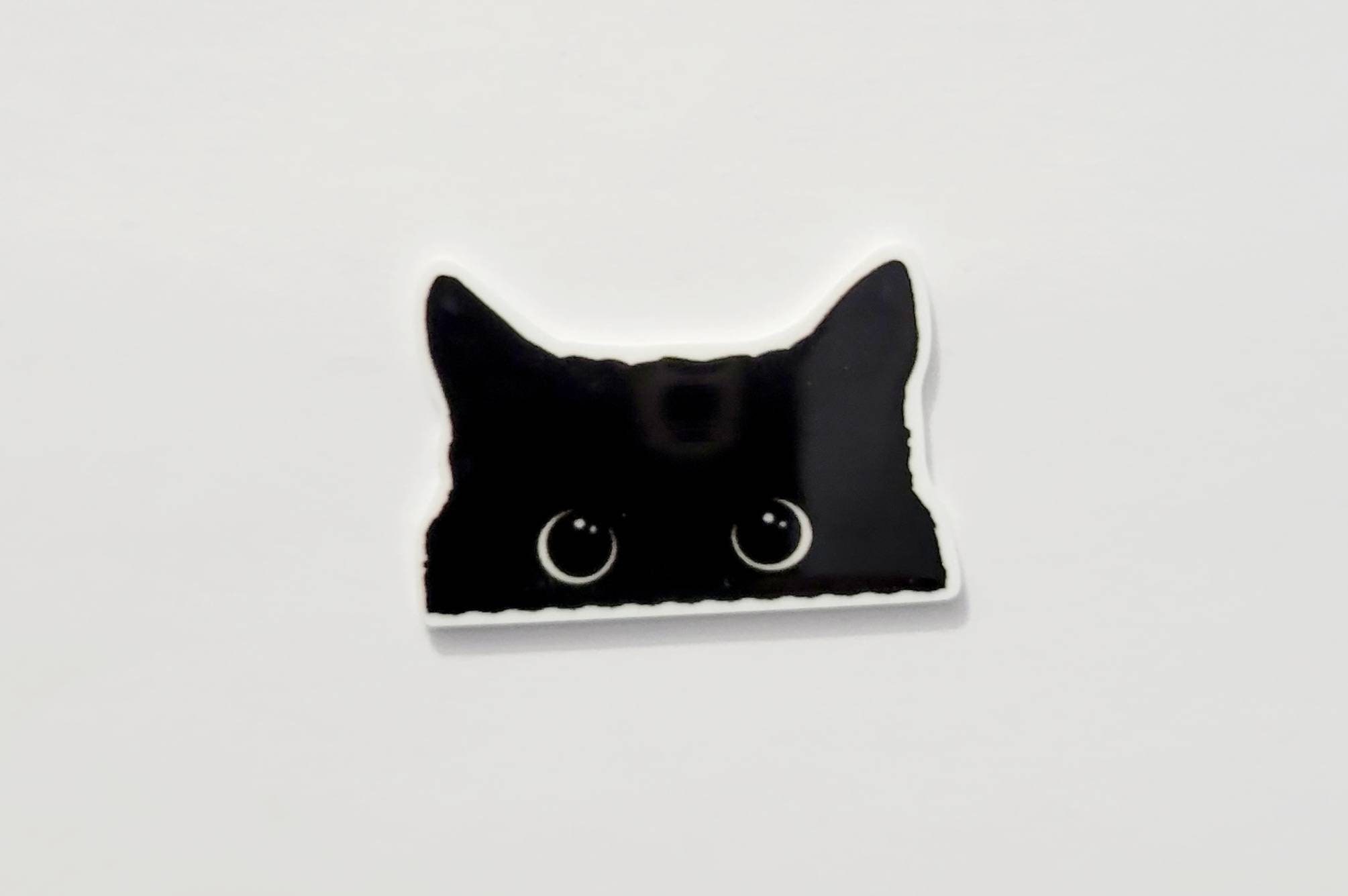 Halloween Black Cat Enamel Needle Minder, Fridge Magnet, Magnetic