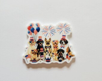 Patriotic Dogs Needle Minder