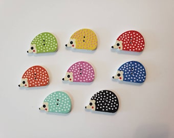 Wooden Hedgehog Needle Minder