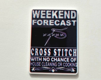 Blue Weekend Stitching Forecast Needle Minder