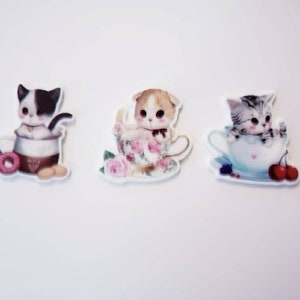 Kitties in Teacups  Needle Minder