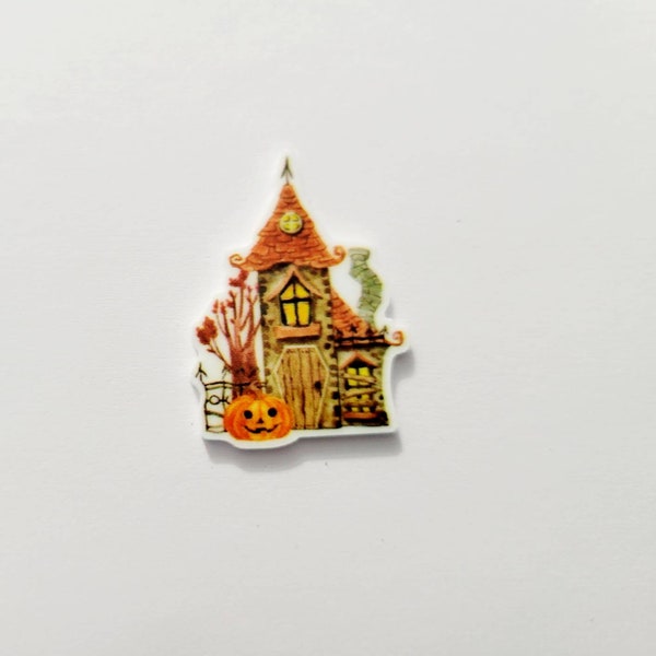 Tiny Halloween  House Needle Minder