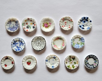 Guardaagujas para plato de té de porcelana