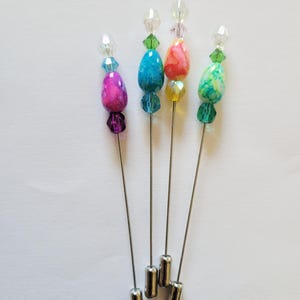 Speckled Easter Egg Counting Pin, frogger, thread picker, thread puller, lapel pin, scarf pin