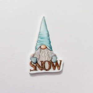 Let It Snow Gnome Needle Minder
