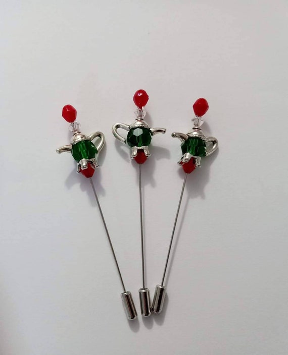 Christmas Teapot Counting Pin, Frogger, Thread Puller 