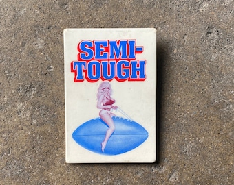 70's Semi-Tough Football Button