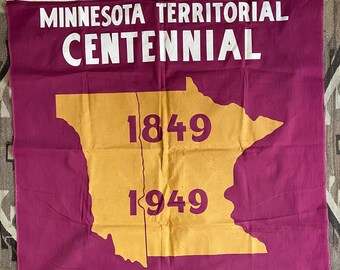 Minnesota Territorial Centennial 1849 - 1949 Large Banner Flag