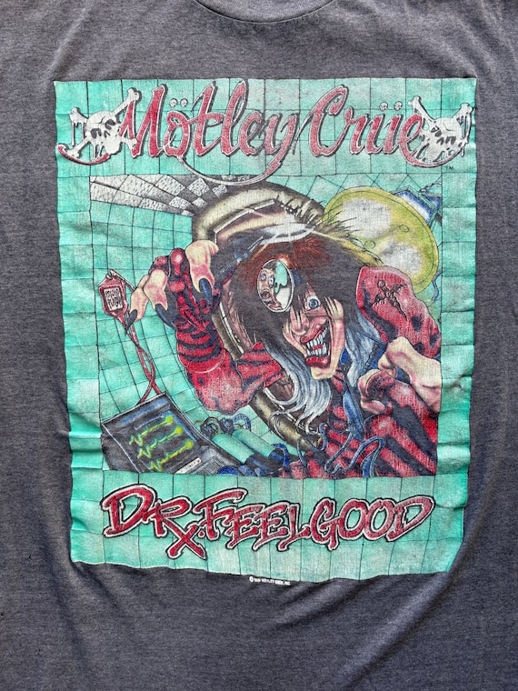Motley Crue Dr FeelGood Vintage T Shirt - Gem
