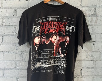 Vintage Metallica St. Anger Tour Pushead Rock Band Concert T