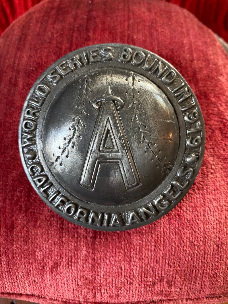 Al Shelton California Angels World Series Belt Buckle