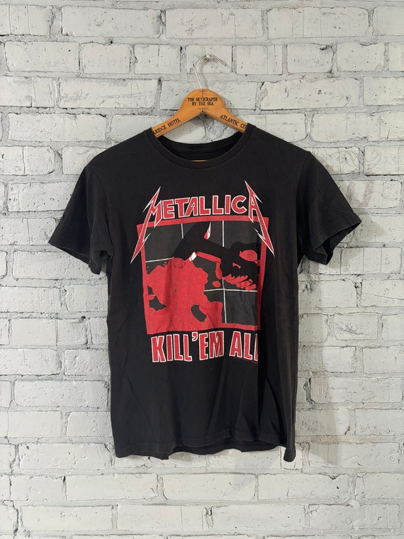 トップス 90s usa llica kill'emall fadet-shirt Amazon.com: Metallica - Kill Em All Mens S/S T-Shirt in