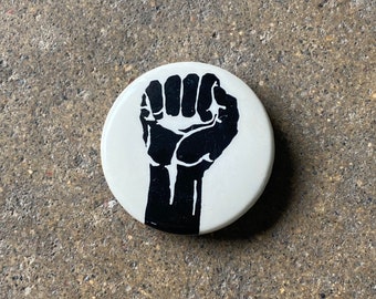 70's Power to the People - Protest Button 1.50"