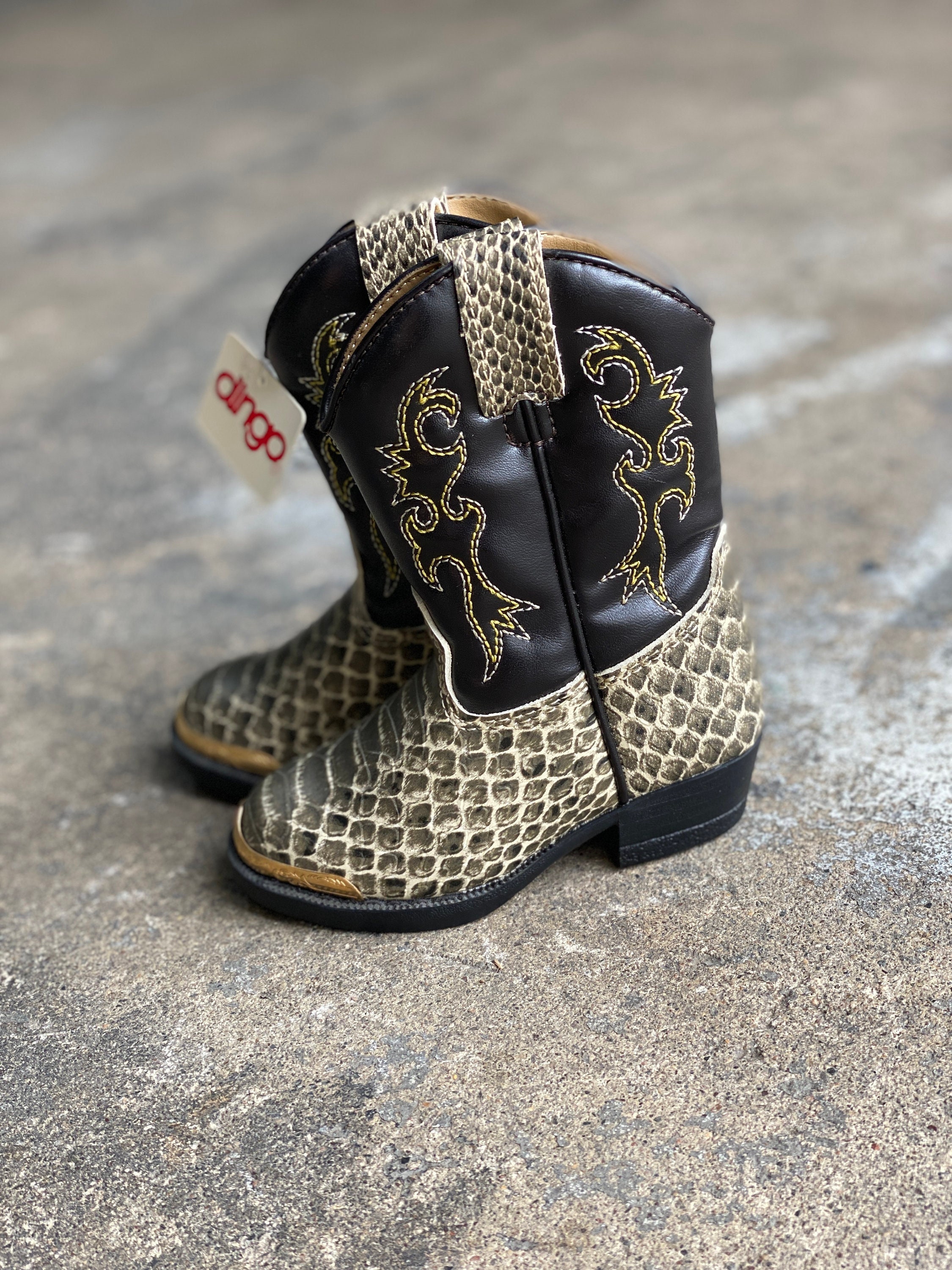 Kids snake skin boots 2025