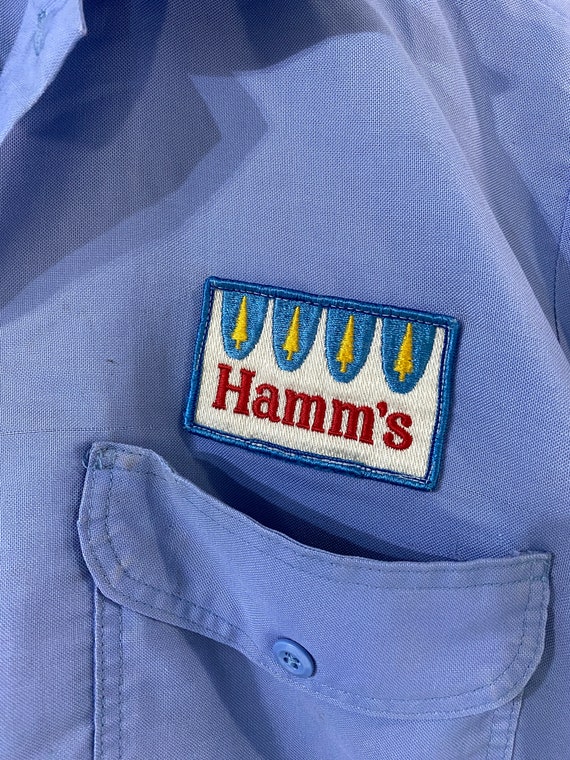 Vintage Hamm's Beer Delivery Work Shirt Authentic Gem
