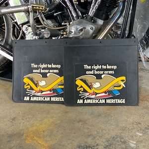Vintage Right To Bear Arms - An American Heritage Splash Guards/Mud Flaps - NOS
