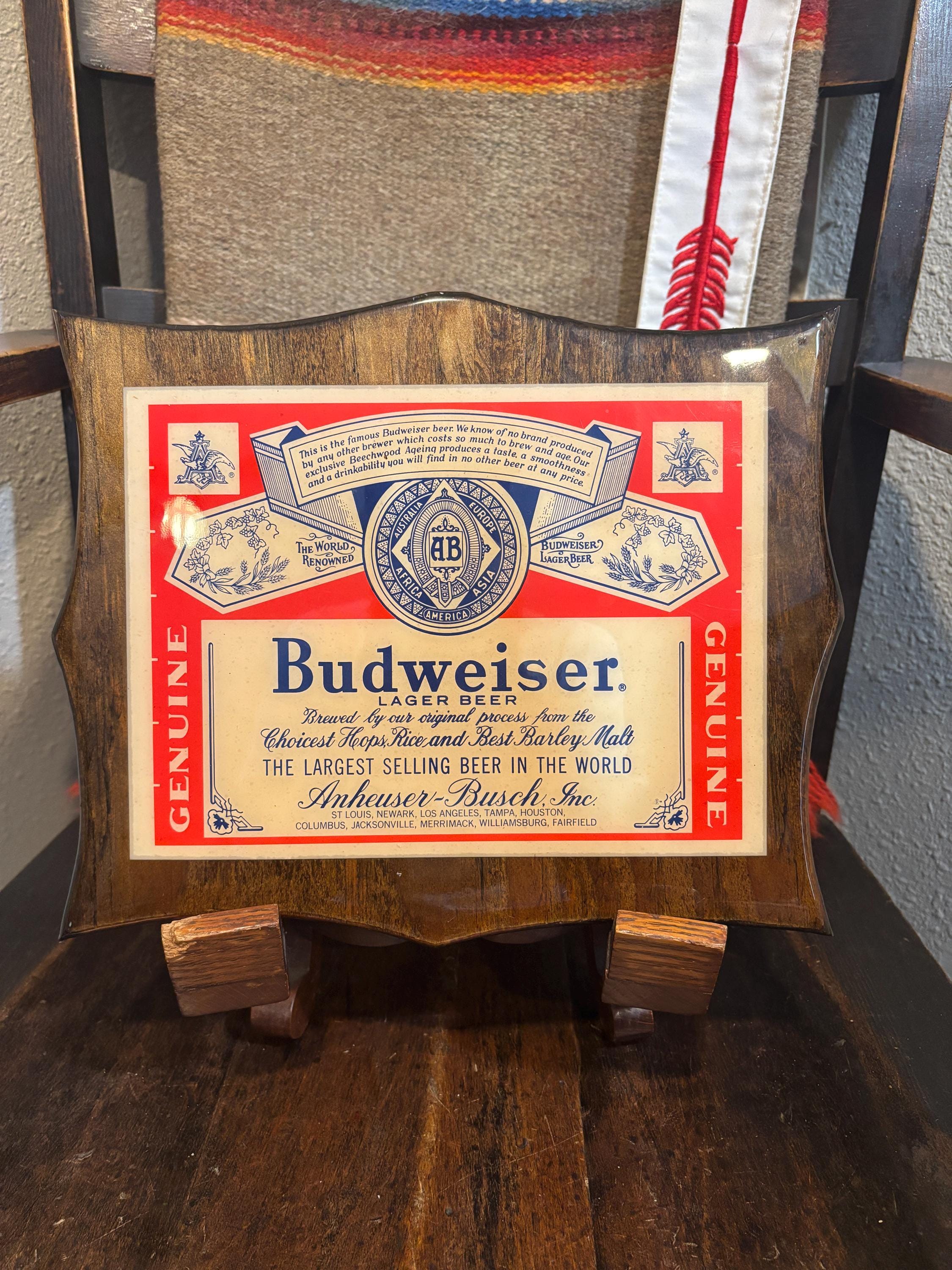 Budweiser Sign 1970s - Etsy