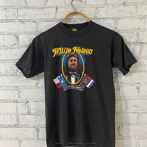 Willie Nelson On The Road Again Vintage T Shirt