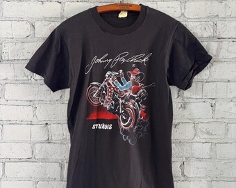 Vintage 1982 Johnny Paycheck Sturgis Shirt