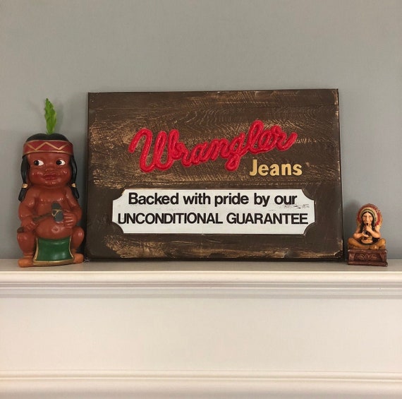 wrangler jeans sign