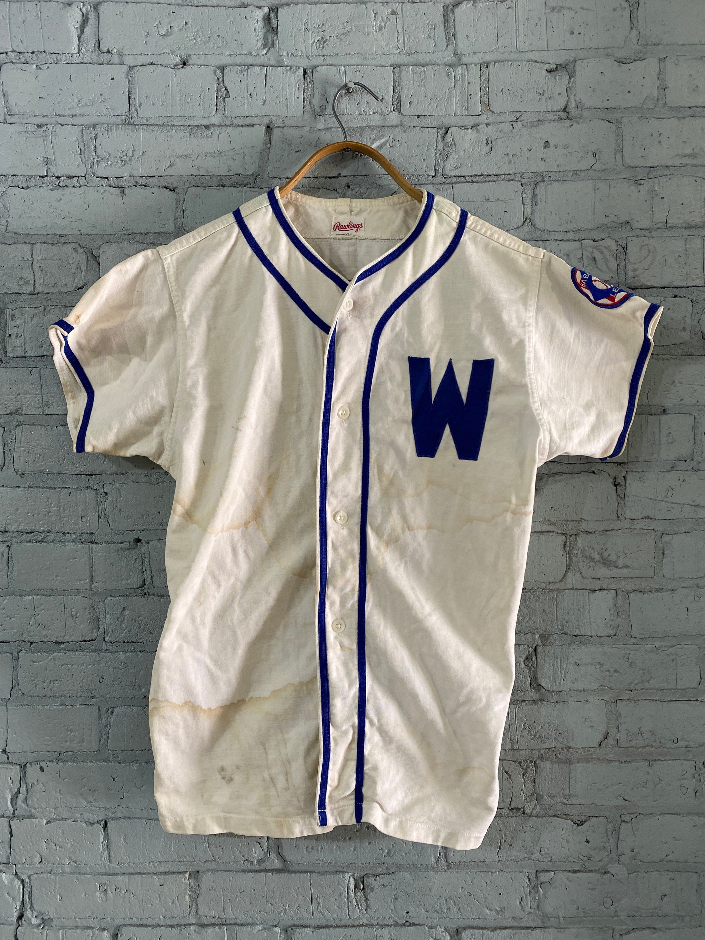 Vintage 1960's Babe Ruth League Baseball Uniform Jersey -  Sweden