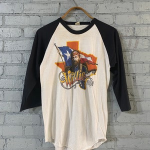 Willie Nelson 1984 Vintage Baseball Tee